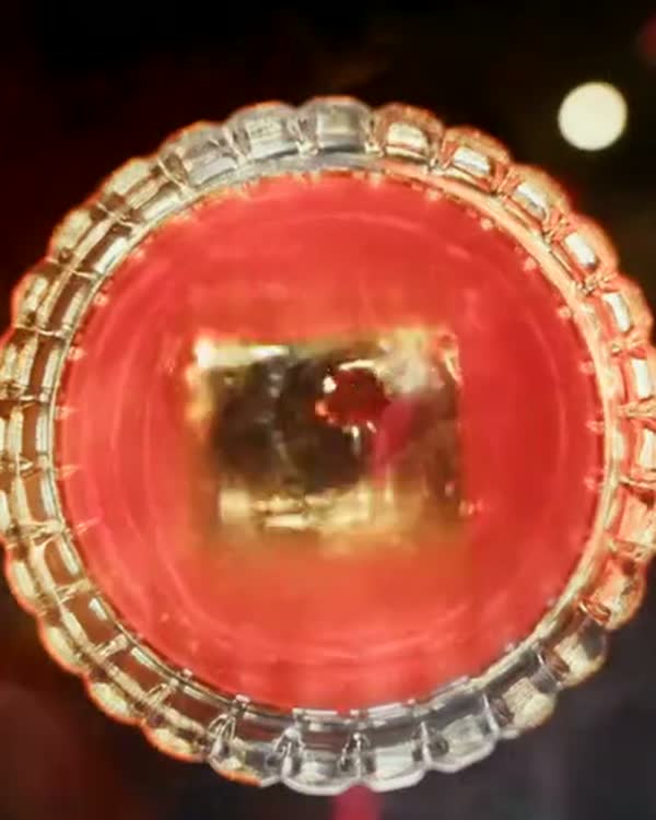 A cocktail seen from above